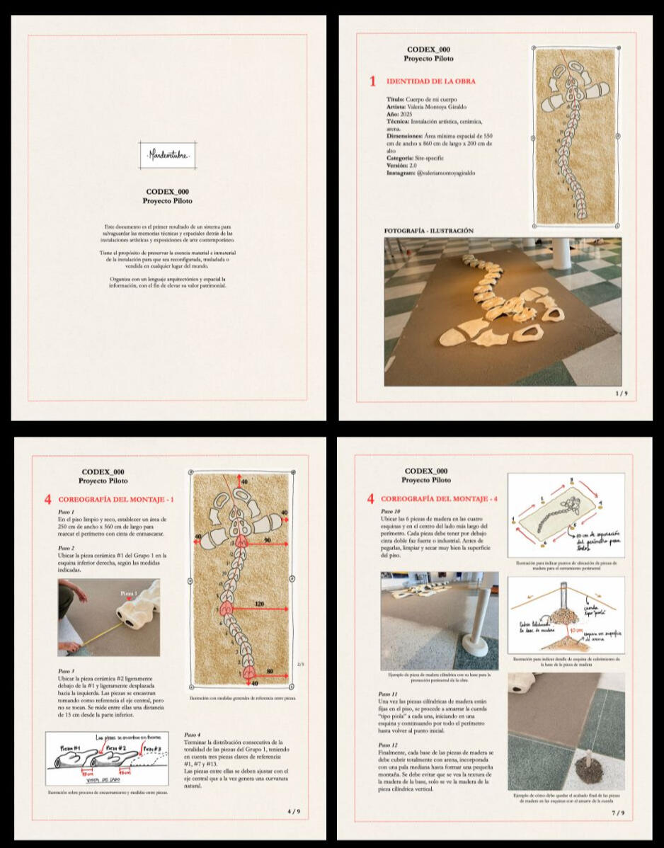 Fragmentos del proyecto piloto para el Codex_000 creado por Mardeoctubre.